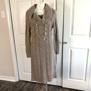Loft Cowl Neck Sweater Dress Size Small